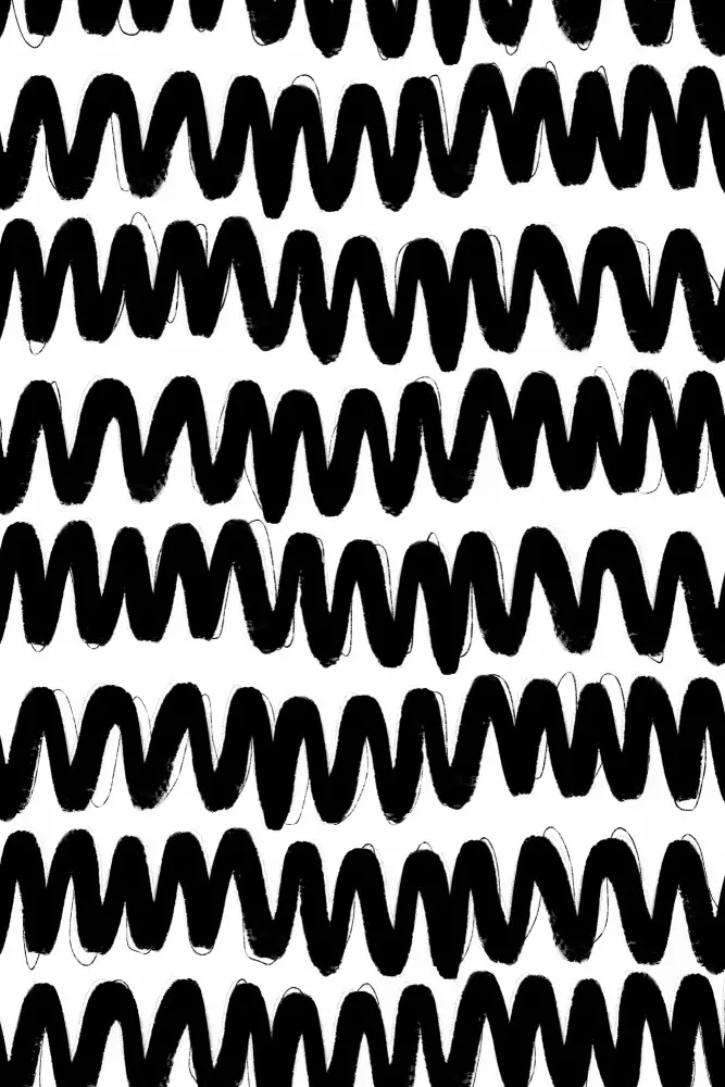 Treechild: Motif zigzag noir