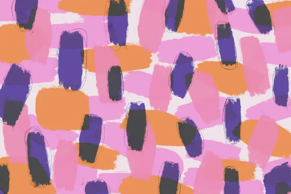 Treechild: Motif de traits violets en couches