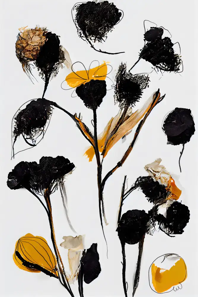 Treechild: Fleurs sèches noires