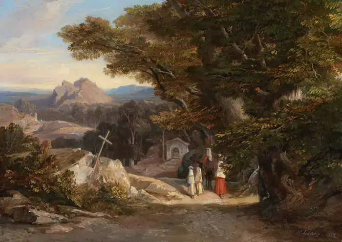 Lear, Edward: Olavano somewhere near Civitella