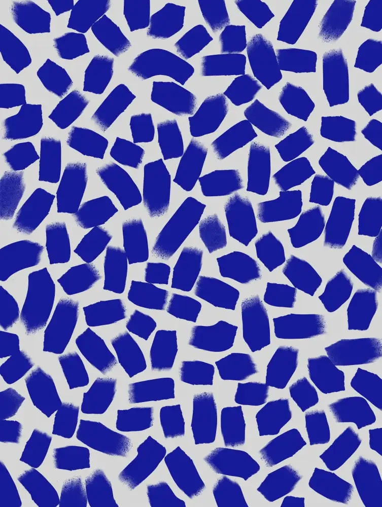 Treechild: Blue Brush Strokes Pattern