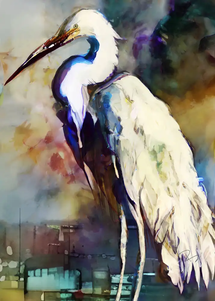 Day, Ruth: Egret After the Storm