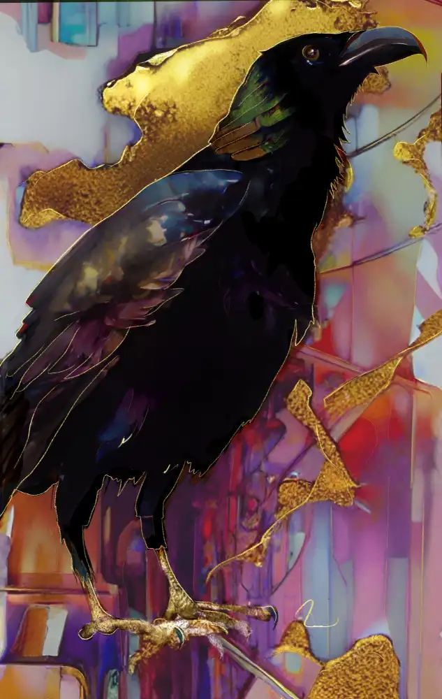 Day, Ruth: Raven with Pink and Gold