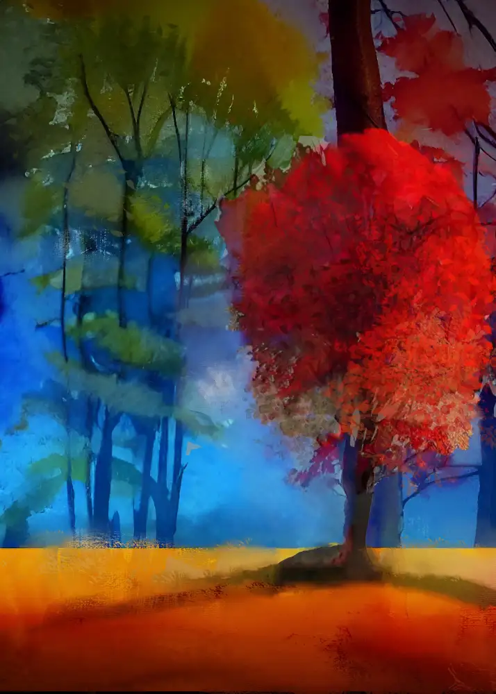 Day, Ruth: Flamboyant Red Tree