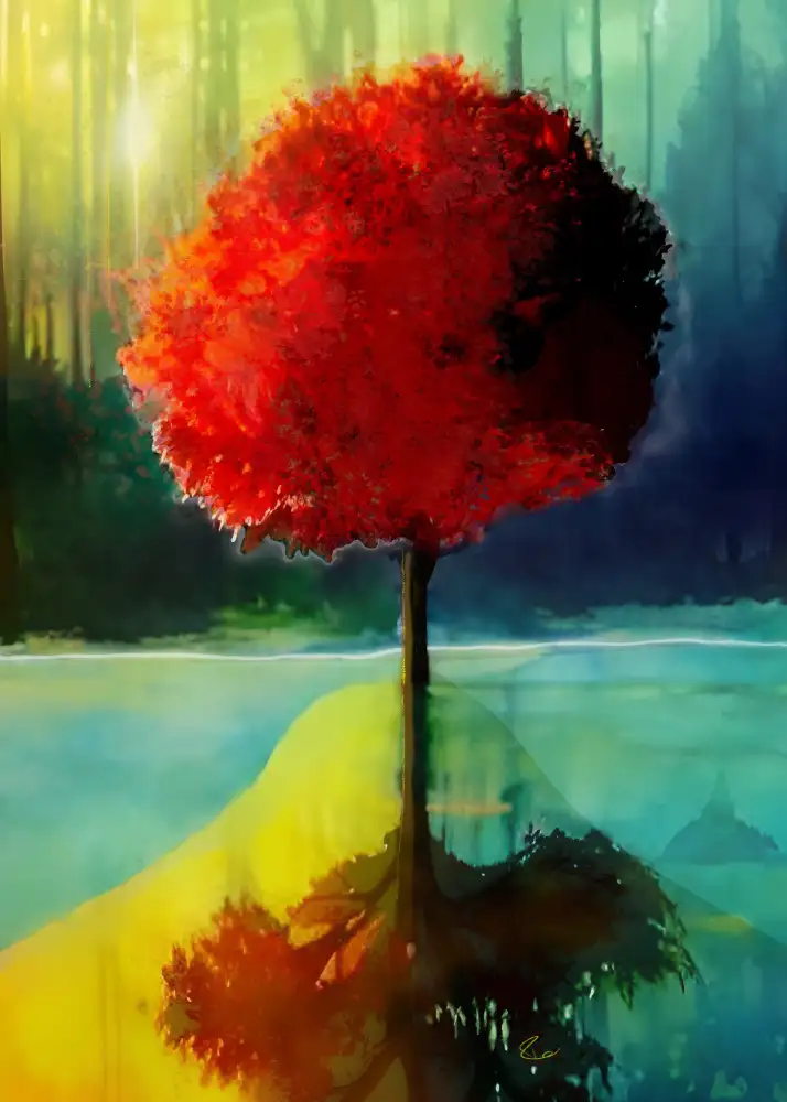 Day, Ruth: Red Tree Reflected
