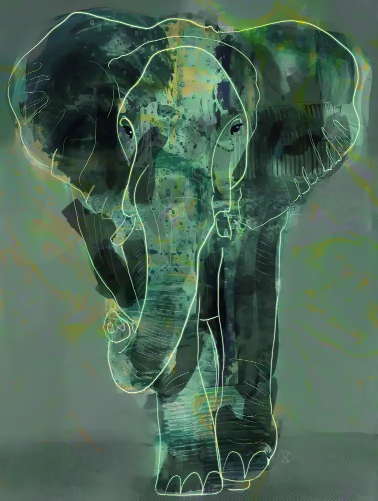 Day, Ruth: Teal Elephant
