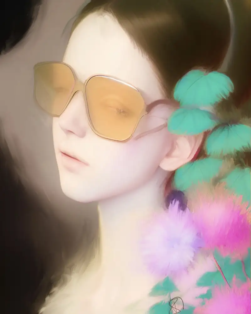 Day, Ruth: Young Girl in Glasses