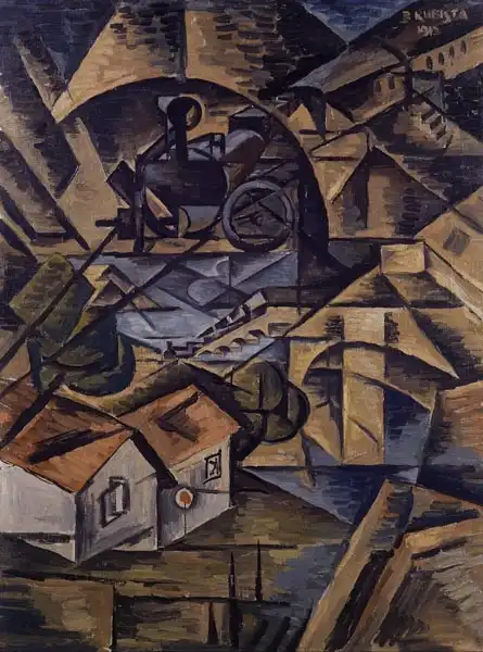 Kubista, Bohumil: Treain in mountains