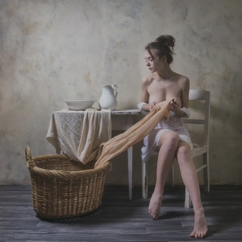 Franke, Ruth: la dame au panier à linge