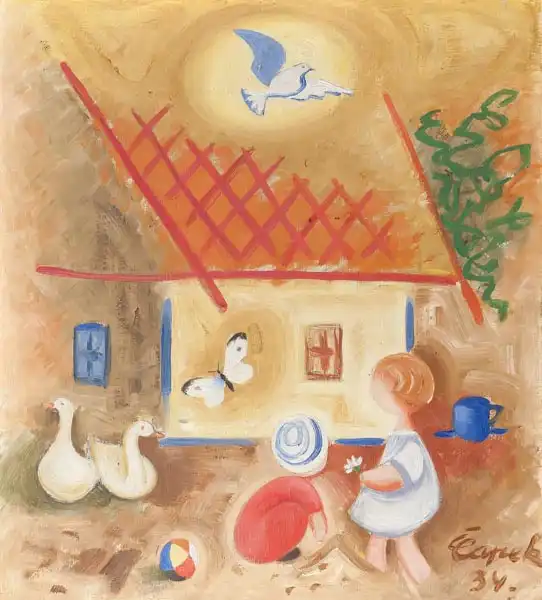 Capek, Josef: Backyard