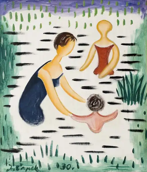 Capek, Josef: Bathing in Orava