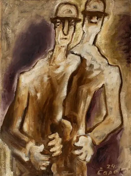 Capek, Josef: Two men