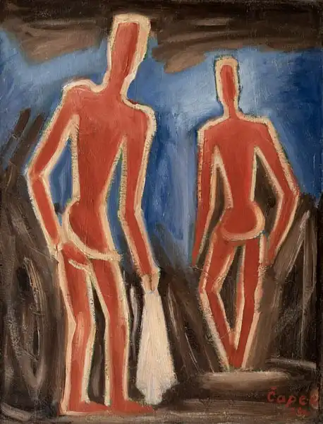 Capek, Josef: Two men
