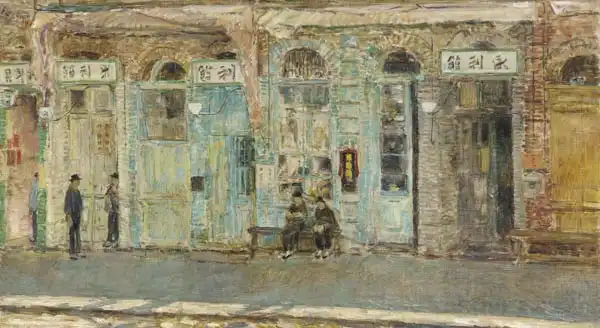 Hassam, Childe: Chineese salesmen