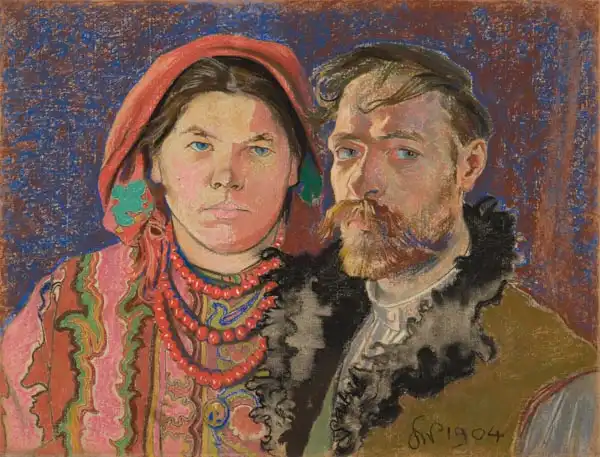 Wispiansky, Stanislaw: Retrato con esposa