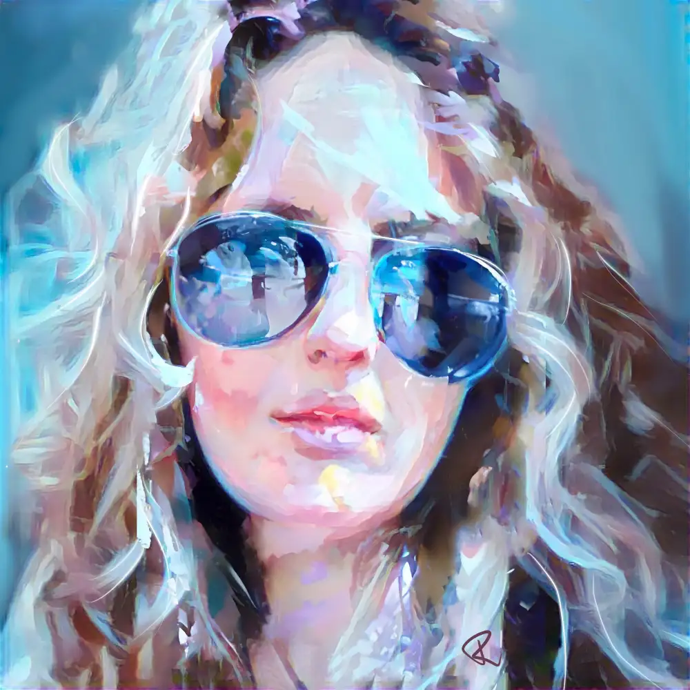 Day, Ruth: Self Portrait Imitating Janis Joplin