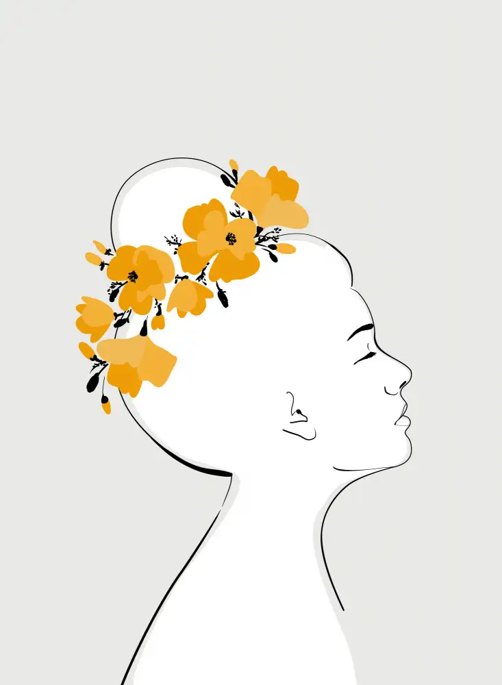 Blursbyai, Laiz Rosana: Florales Sanyu-Porträt