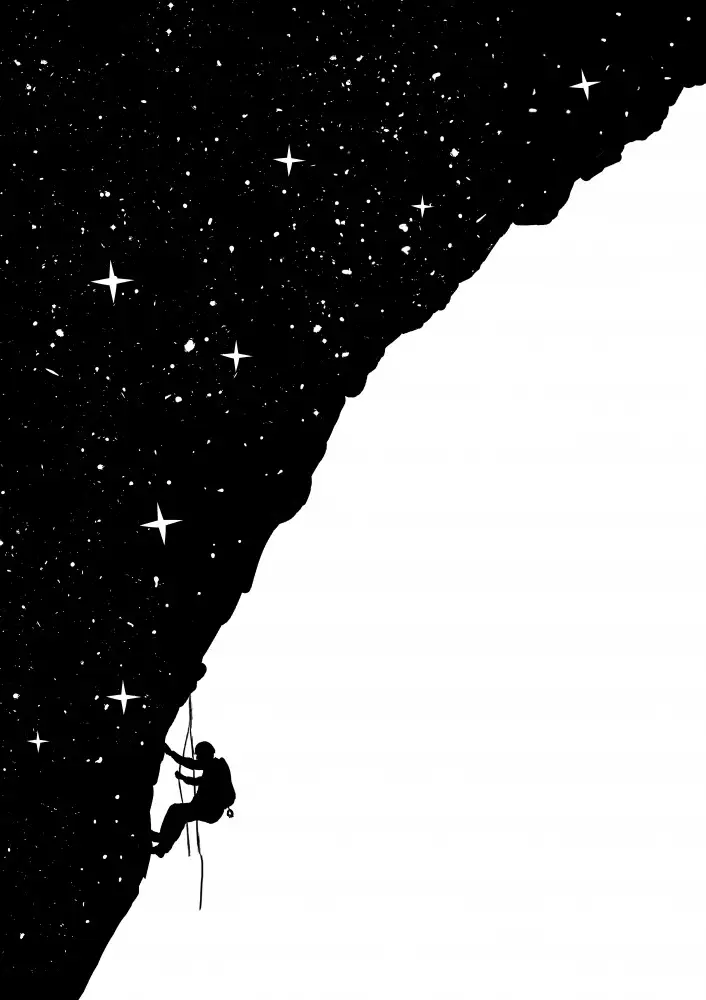 Solti, Balazs: Night climbing (bw)