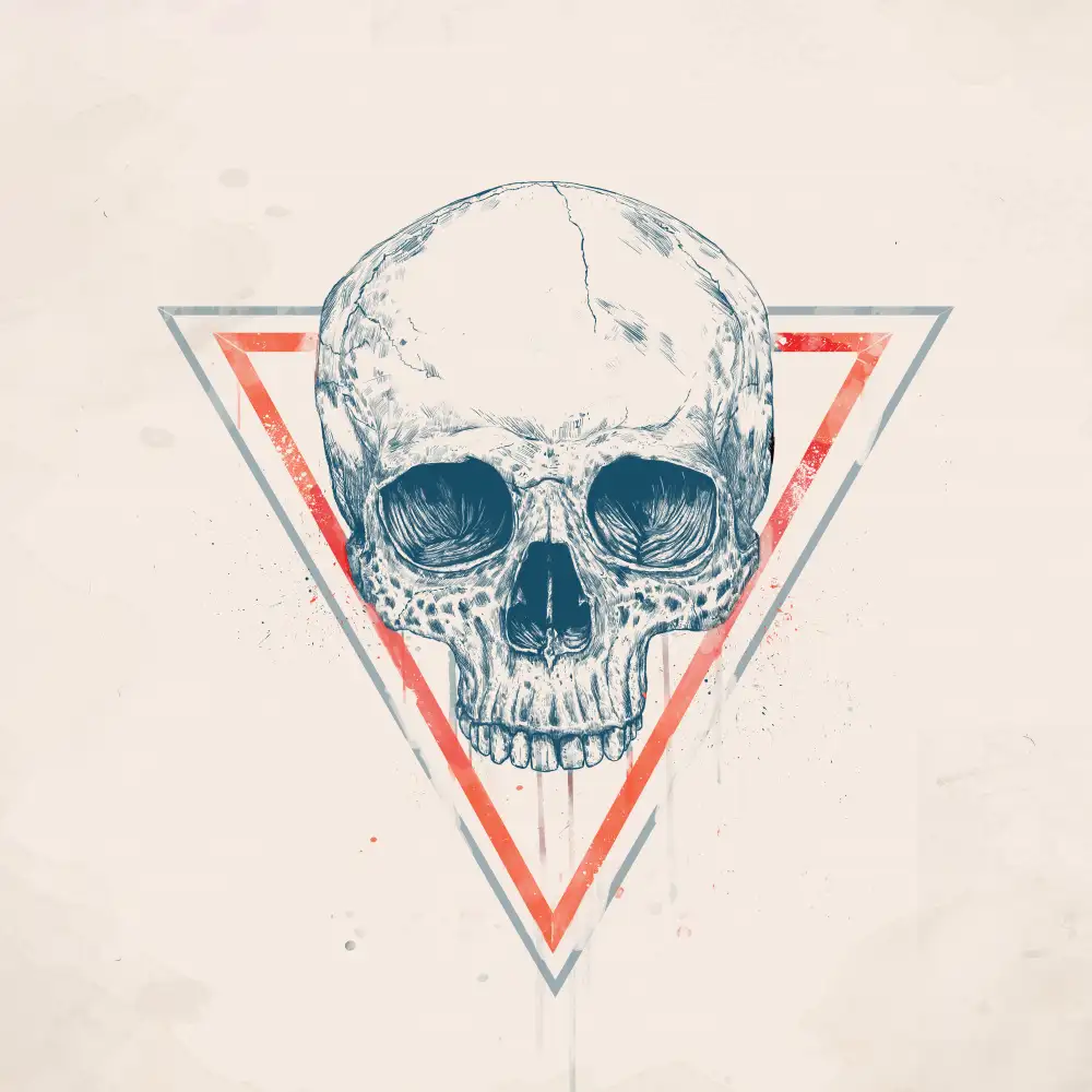 Solti, Balazs: Skull in triangles