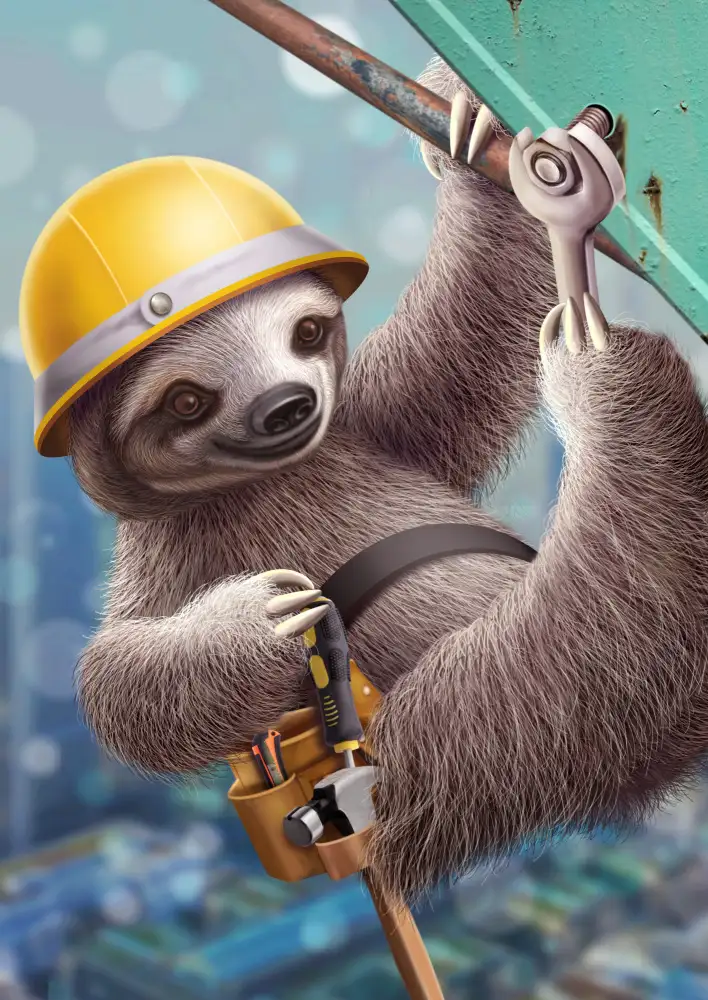 Lawless, Adam: SLOTH CONSTRUCTION WORKER