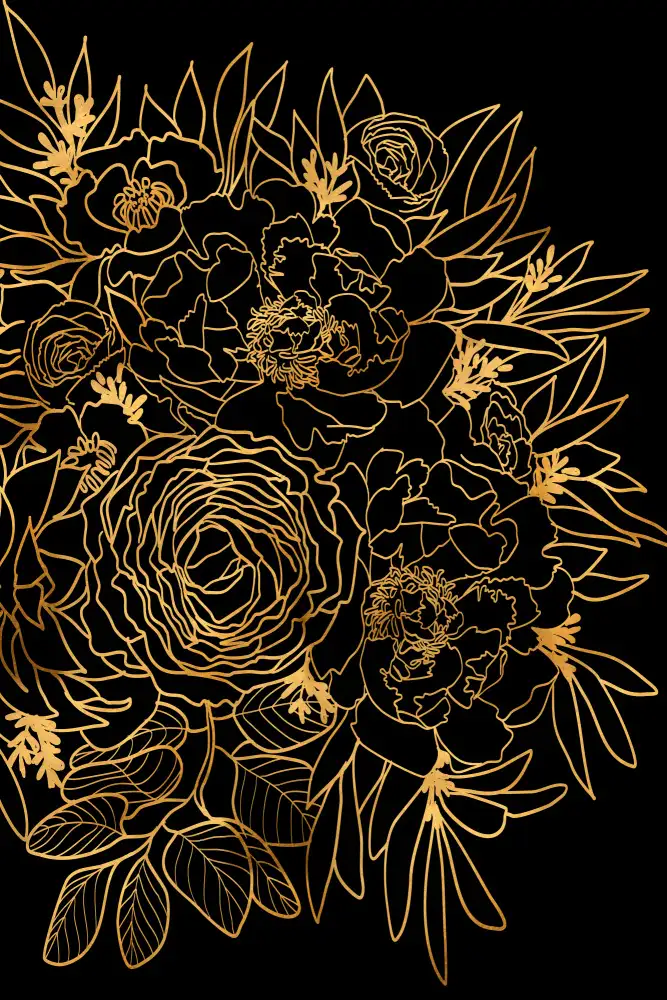 Blursbyai, Laiz Rosana: Nanette-Strauß in Gold und Schwarz