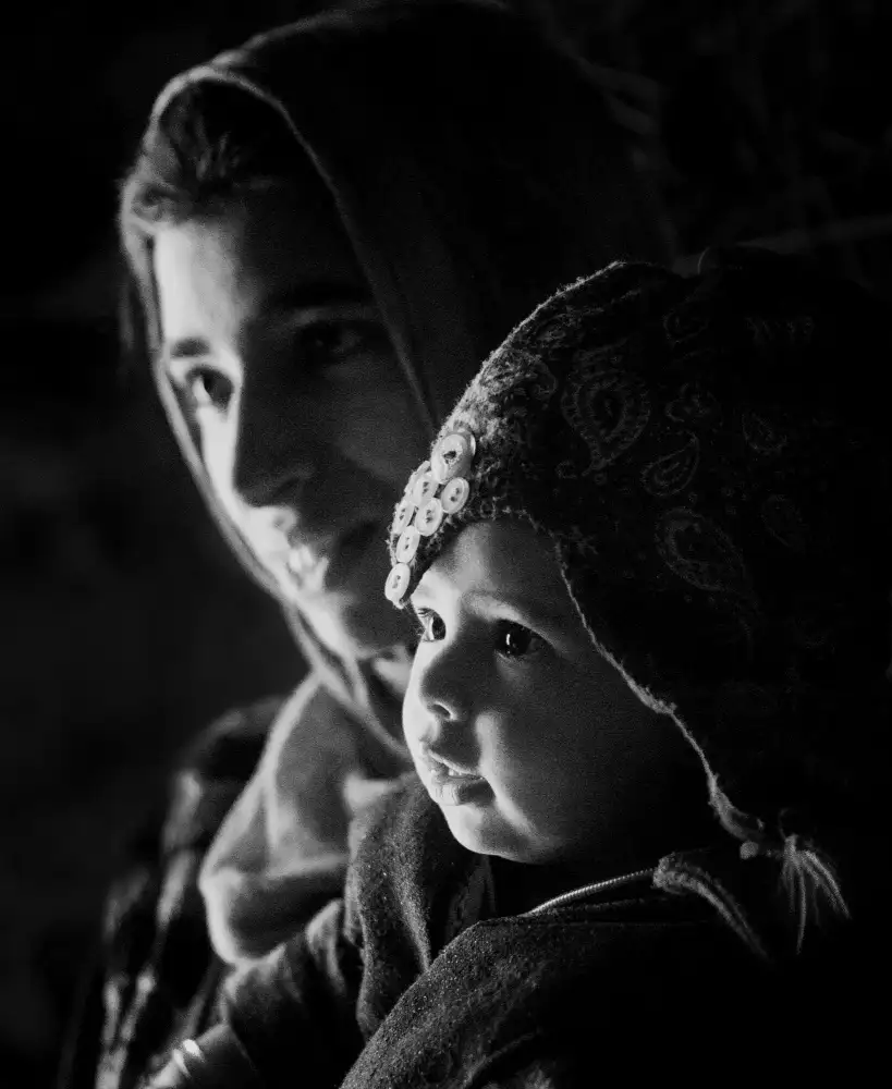Hartojo, Muliani Angela: Madre e figlio
