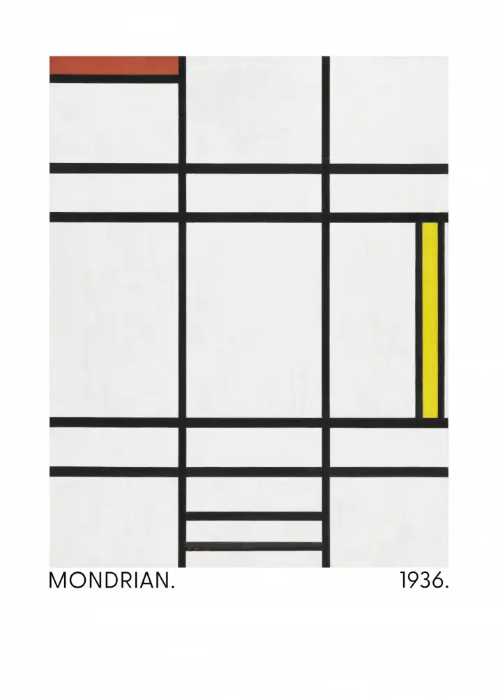 Mondrian, Piet: Composition in White, Red, and Yellow 1936