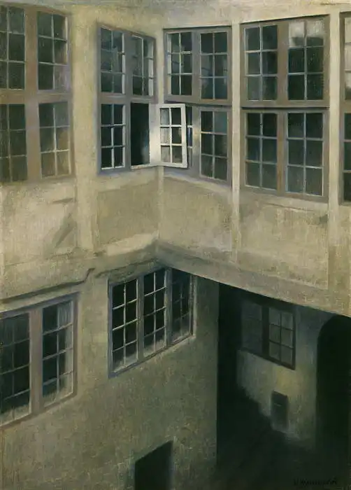 Hammershøi, Vilhelm: Court in Strandgade 30