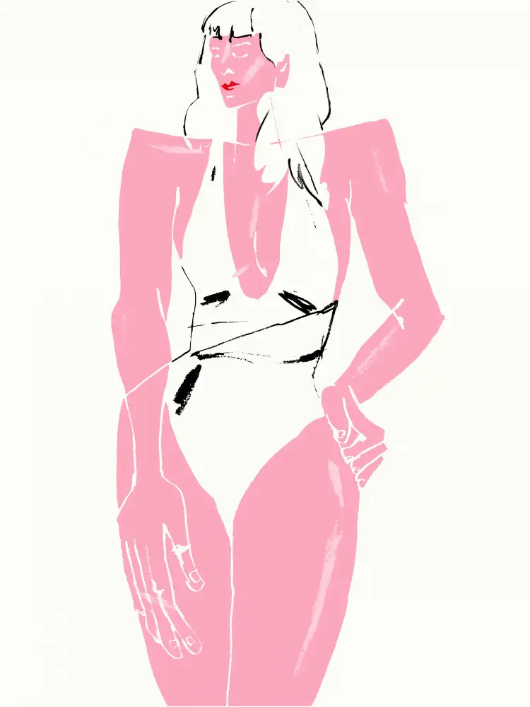 Gulina, Francesco: Girl in Bathing Suit White