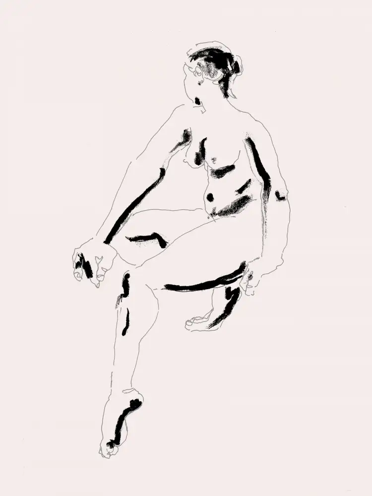 Gulina, Francesco: Naked Woman Black and White