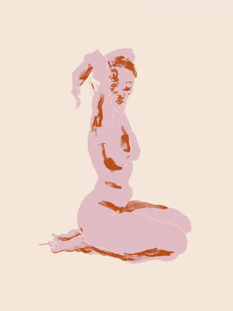 Gulina, Francesco: Nude, Arms Folded Over Her Head