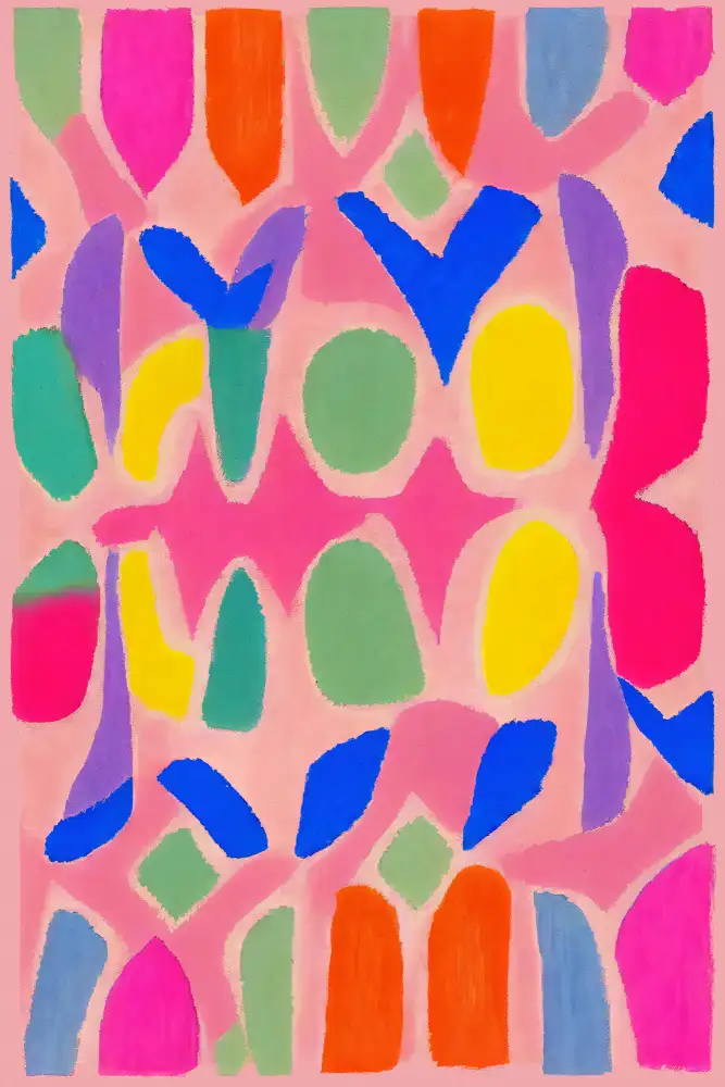 Treechild: Motif néon pastel