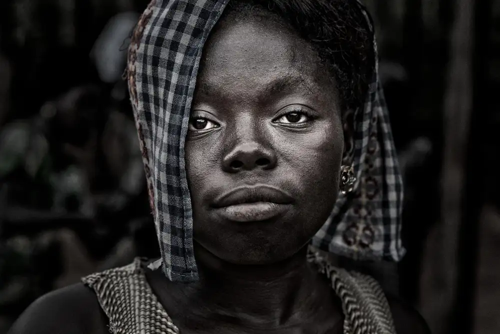 Garmendia, Inazio Joxe: Frau auf einem Markt in Benin.