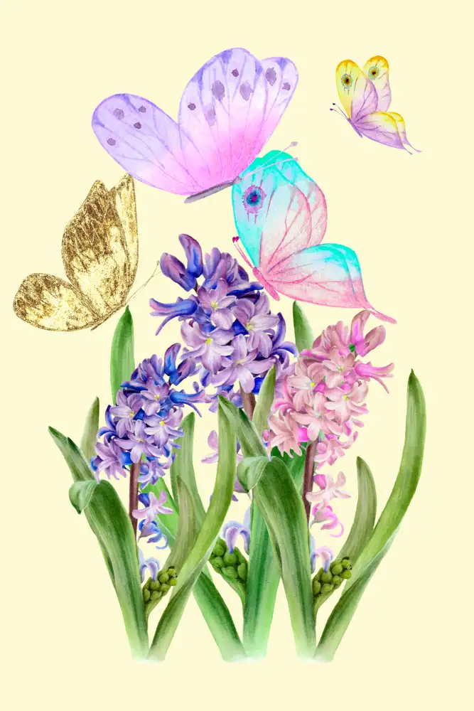 Aal, Abdel Hussein: Flowers and butterflies
