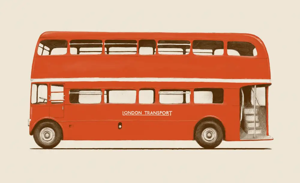 Bodart, Florent: Red English Bus