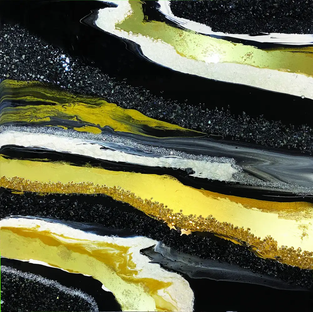 Storms, Alyson: Black and Gold Agate