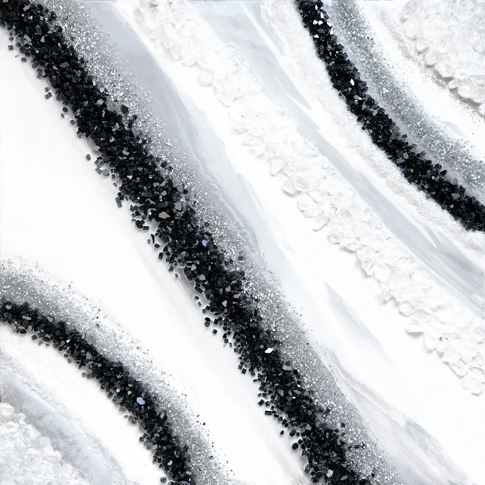 Storms, Alyson: Black and White Geode