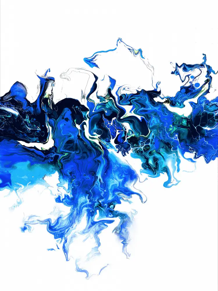 Storms, Alyson: Blue Colorful White Wave