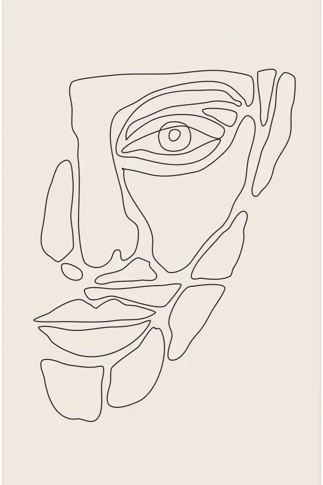 stanley, jay: Líneas faciales abstractas n.° 1