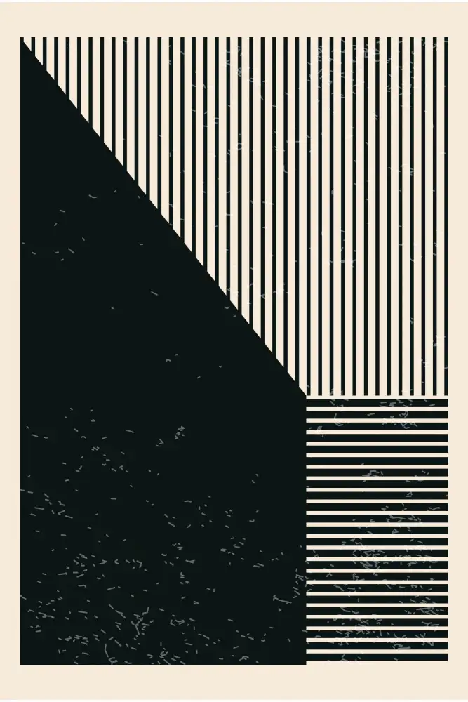 stanley, jay: Forme geometriche in bianco e nero #3