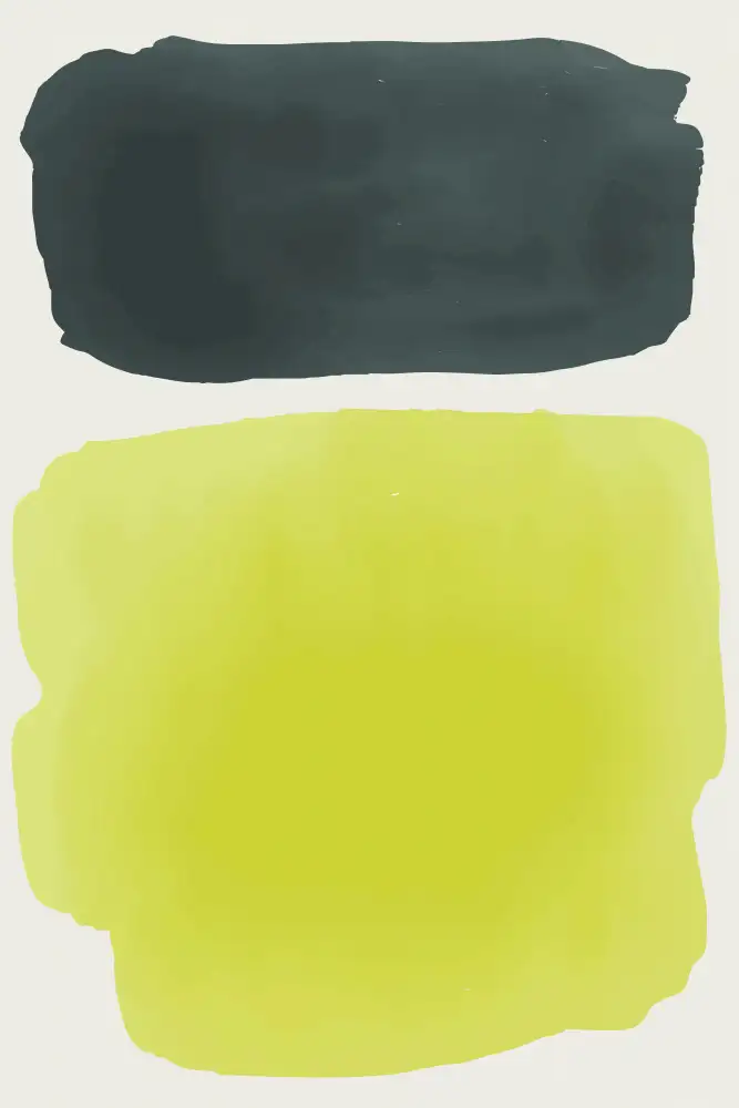 stanley, jay: Acquerello nero e giallo n. 4