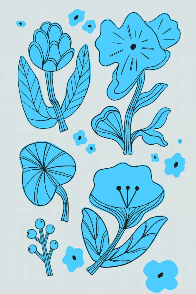 stanley, jay: Fleurs bleues