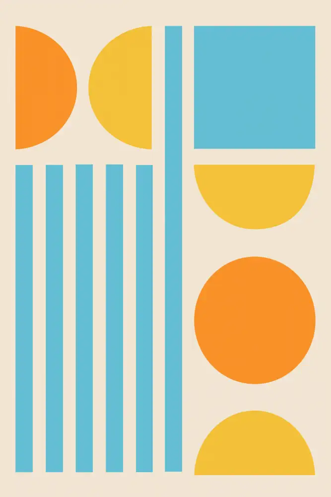 stanley, jay: Bright Minimal Shapes Series #3