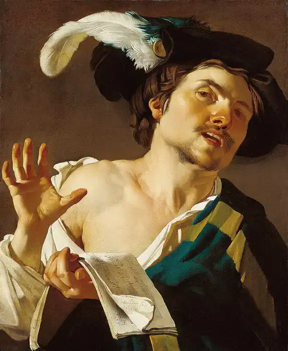 Baburen, Dirck van: Young singer