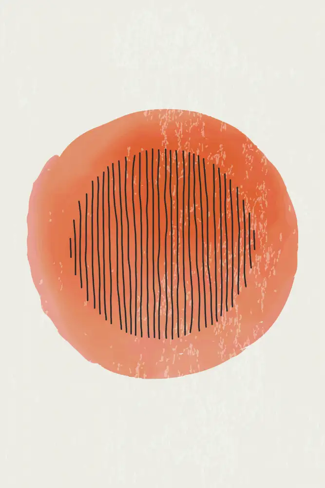 stanley, jay: Série de formes d'aquarelle orange #1