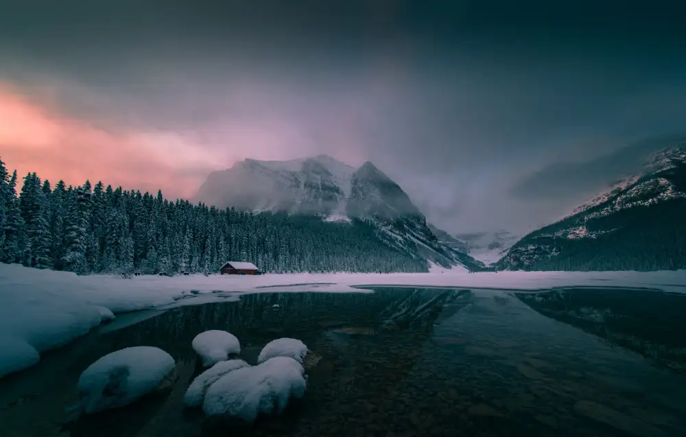 Li, Bing: Lever du soleil à Lac Louise
