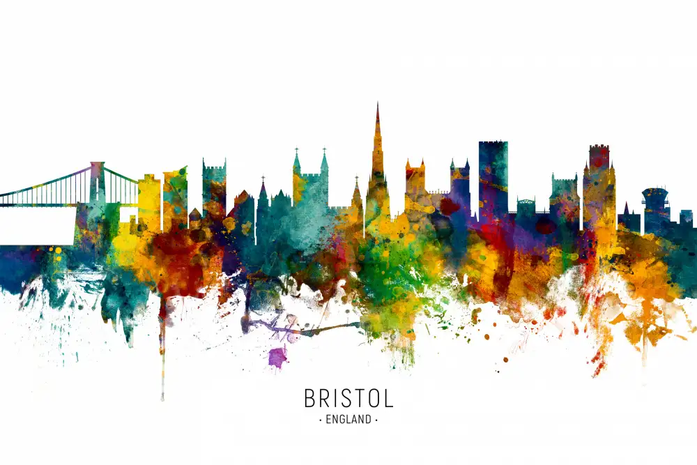 Tompsett, Michael: Skyline von Bristol,England
