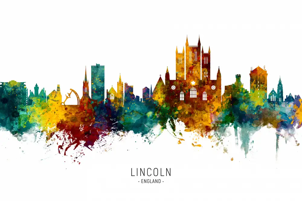 Tompsett, Michael: Skyline von Lincoln,England