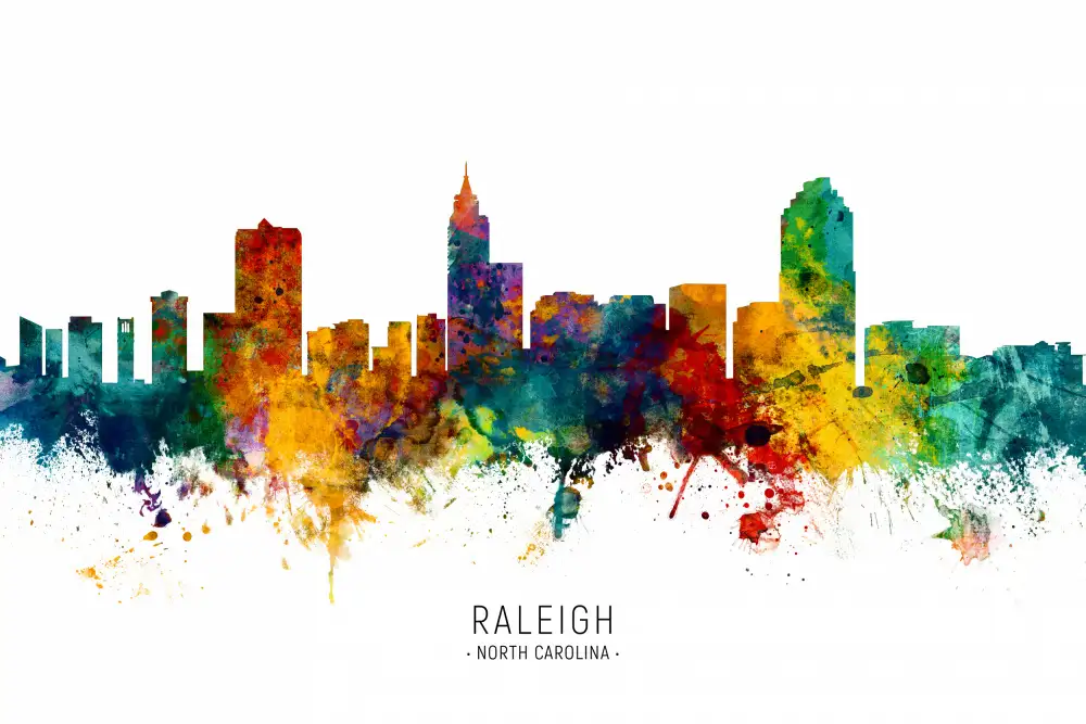 Tompsett, Michael: Panorama Raleigh v Severní Karolíně