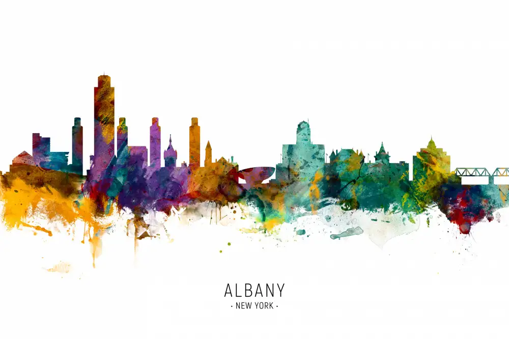 Tompsett, Michael: Panorama Albany New York
